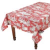 60x84" Rectangular Villandry Red Toile Acrylic-Coated Cotton Tablecloth By Le Cluny -Kitchen Textiles le cluny toile villandry red french cotton coated rectangular tablecloth sqw ab37c920 333f 4fb3 b279 beb380201db2