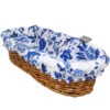 Versailles Blue French Baguette Basket With Removable Liner By Le Cluny -Kitchen Textiles le cluny versailles blue french bread basket asqw