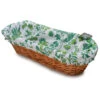 Versailles Green French Baguette Basket With Removable Liner By Le Cluny -Kitchen Textiles le cluny versailles green cotton french bread basket sqw
