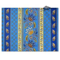 Lisa Blue Acrylic-Coated Cotton Reversible Placemat By Le Cluny