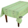 52x72" Rectangular Lisa Pistachio Acrylic-Coated Cotton Provence Tablecloth By Le Cluny -Kitchen Textiles lisa pistachio rectangular french country coated cotton tablecloth sqw 176ba24a 6099 47e7 b467 c4e76e160233