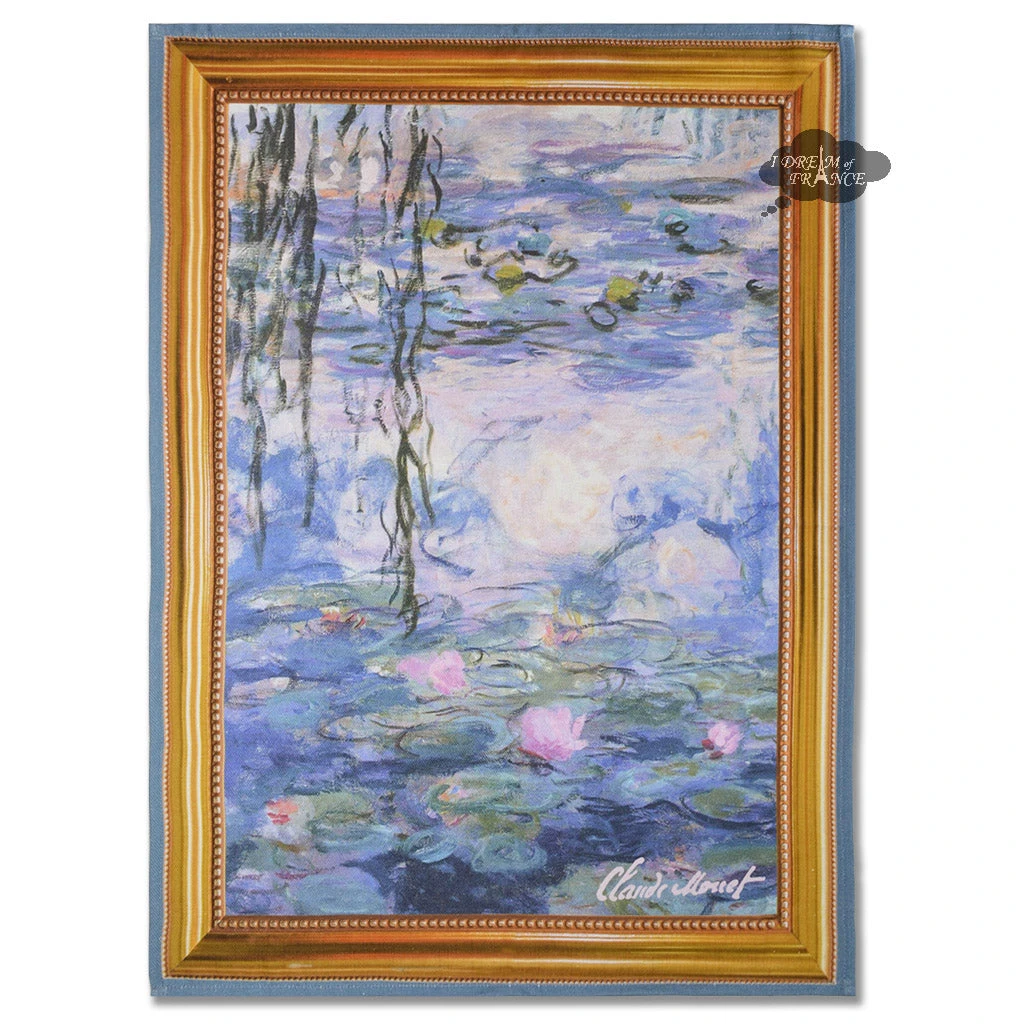 Monet Nympheas Water Lilies French Kitchen Towel By Marat D'Avignon 3 Monet Nympheas Water Lilies French Kitchen Towel By Marat D'Avignon
