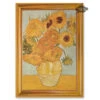 Van Gogh Sunflowers French Kitchen Towel By Marat D'Avignon -Kitchen Textiles marat tissus toselli sunflowers van gogh french tea towel sqw