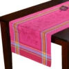 20x64" Massilia Fuchsia Jacquard Cotton French Table Runner By Marat D'Avignon -Kitchen Textiles massilia marseille fuschia french jacquard cotton table runner tissus toselli sqw