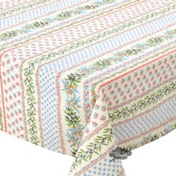 Kitchen Textiles -Kitchen Textiles olives mimosa cream le cluny rectangular french cotton coated tablecloth asqw 3c71f914 7c24 4d8e bb3e 912588283d55
