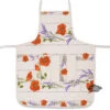 Poppies Cream Cotton Kitchen Apron By Tissus Toselli 1 Poppies Cream Cotton Kitchen Apron By Tissus Toselli -Kitchen Textiles poppies cream french provence cotton kitchen apron sqw