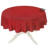 58" Round Calisson Red Allover Acrylic-Coated Cotton Tablecloth By Tissus Toselli -Kitchen Textiles ramatuelle calisson sapphire red french coated cotton round tablecloth allover tissus toselli bsqw