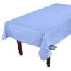 60x96" Rectangular Calisson Lavender Blue Acrylic-Coated Cotton Tablecloth By Tissus Toselli -Kitchen Textiles ramatuelle calisson sky blue french coated cotton rectangular tablecloth allover tissus toselli sqw