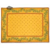 Calisson Yellow & Red Quilted Placemat By Tissus Toselli -Kitchen Textiles ramatuelle red yellow french cotton quilted placemat tissus toselli bsqw d4a87974 d5cb 4581 8ddc 12956cb1a5da