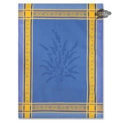 Senanque Blue French Cotton Jacquard Dish Towel