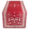 19x64" Winter Valley French Jacquard Table Runner By Tissus Toselli -Kitchen Textiles tissus toselli christmas valley french cotton polyester table runner sq