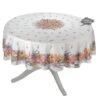 70" Round Grasse White Acrylic-Coated Cotton Tablecloth By Tissus Toselli -Kitchen Textiles tissus toselli french cotton acrylic coated tablecloth grasse roses lavender sqw 28bbf175 0f73 472b 8fe8 4b5ffabd10ec