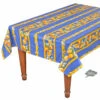 60x 96" Striped Rectangular Lemons Blue Acrylic-Coated Cotton Tablecloth By Tissus Toselli -Kitchen Textiles tissus toselli lemons blue rectangular cotton coated tablecloth striped sqw 5cec6720 ccbb 49d4 9f7d 0fcd3c2361b5