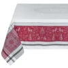 62x138" Rectangular Christmas Spirit Gray & Red Jacquard Tablecloth By Tissus Toselli 1 62x138" Rectangular Christmas Spirit Gray & Red Jacquard Tablecloth By Tissus Toselli -Kitchen Textiles tissus toselli noel christmas spirit vars jacquard cotton tablecloth rectangular 74832915 e348 4fb2 8d2f a5c368ae97eb