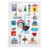 Emojis 😃 French Cotton Tea Towel By Winkler Torchons Et Bouchons -Kitchen Textiles torchons et bouchons emojis paris french tea towel