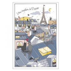 Roofs Of Paris Cotton Tea Towel By Winkler Torchons Et Bouchons