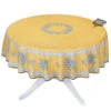 70" Round Valensole Yellow Acrylic-Coated Cotton Tablecloth By Label France -Kitchen Textiles valensole yellow coated cotton round tablecloth l ensoleillade sqw