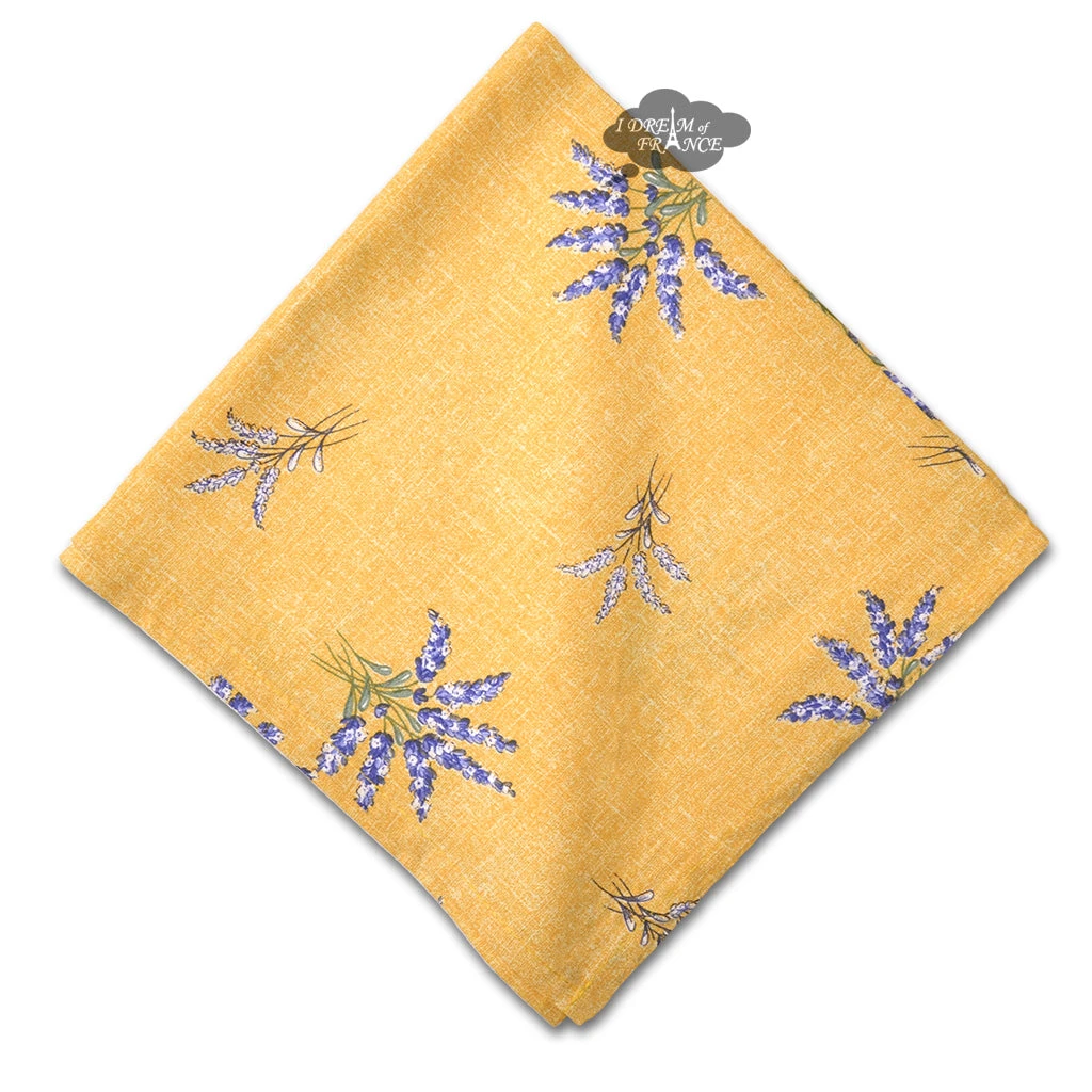 Valensole Yellow Provence All-Over Cotton Napkin By L'Ensoleillade 3 Valensole Yellow Provence All-Over Cotton Napkin By L'Ensoleillade