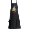 Montmartre French Cotton Blend Eco-Friendly Kitchen Apron By Winkler -Kitchen Textiles winkler kitchen apron french cotton black recycled montmartre sacre coeur